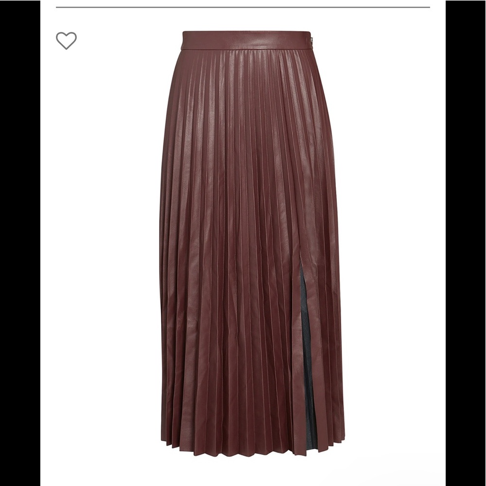 Intermix skirt vegan leather size 0 new tags